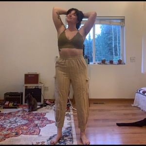 BDG Pinstripe Linen Pants